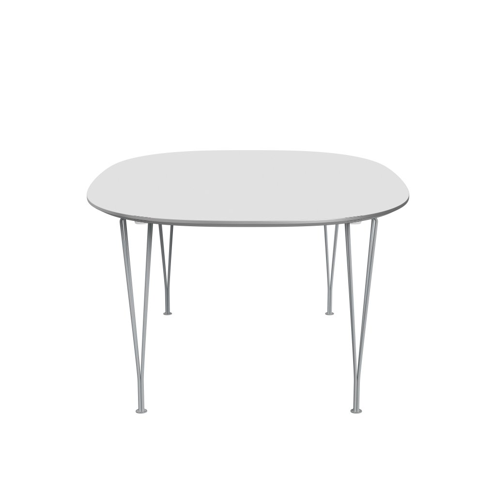 Fritz Hansen Superellipse Rozšiřující stůl Silvergrey/White Fenix ​​Lamináty, 300x120 cm