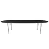 Fritz Hansen Superellipse jídelní stůl Chrome/Black Fenix ​​Lamináty, 300x130 cm