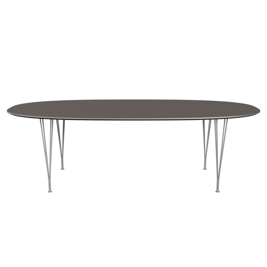 Fritz Hansen Superellipse Dining Table Nine Grey/Grey Fenix Laminates, 240x120 Cm