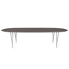 Fritz Hansen Superellipse jídelní stůl devět šedý/šedý fenix lamináty, 300x130 cm