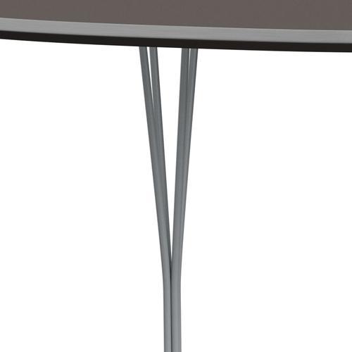 Fritz Hansen Superellipse jídelní stůl Silvergrey/Gray Fenix ​​Lamináty, 180x120 cm