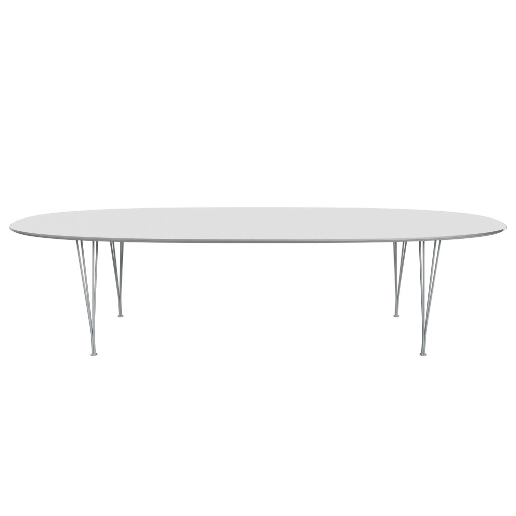 Fritz Hansen Superellipse Dining Table Silvergrey/White Fenix Laminates, 300x130 Cm
