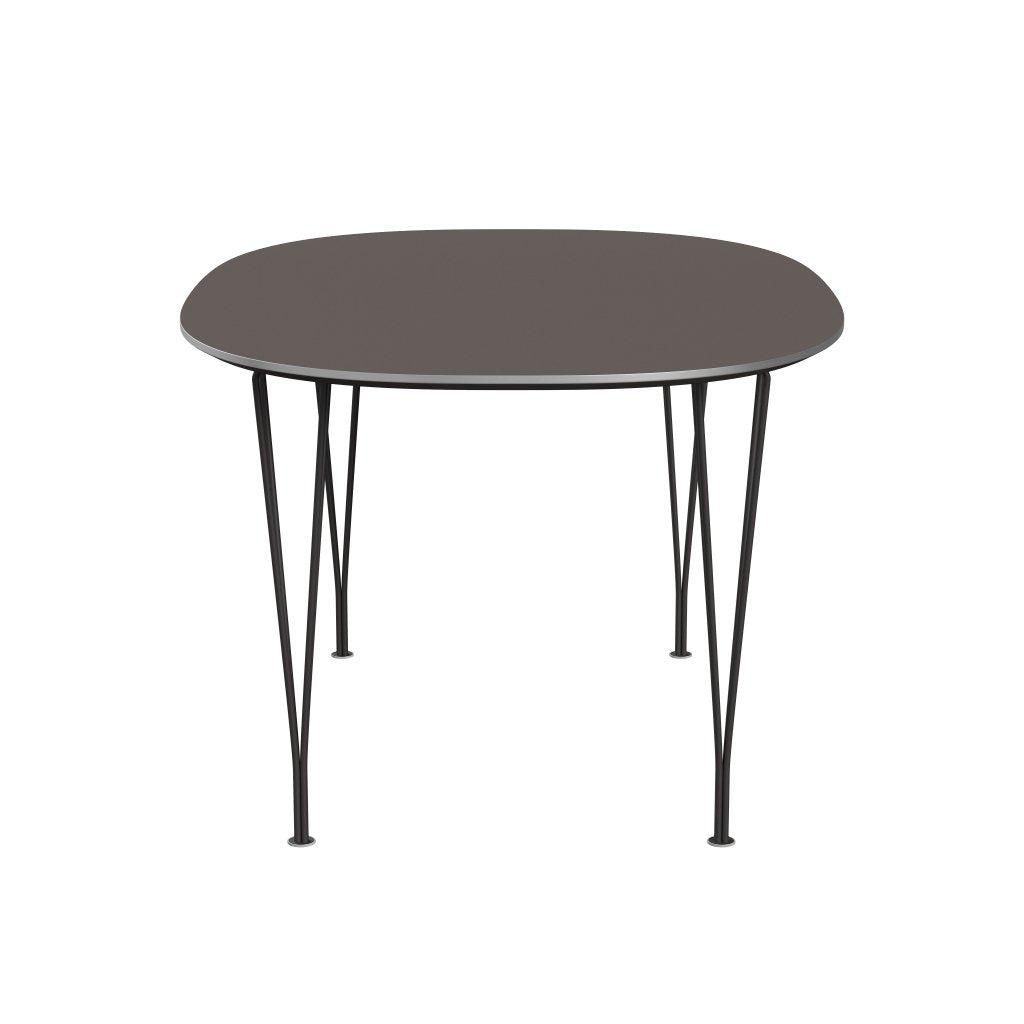 Fritz Hansen Superellipse Dining Table Warm Graphite/Grey Fenix Laminates, 150x100 Cm
