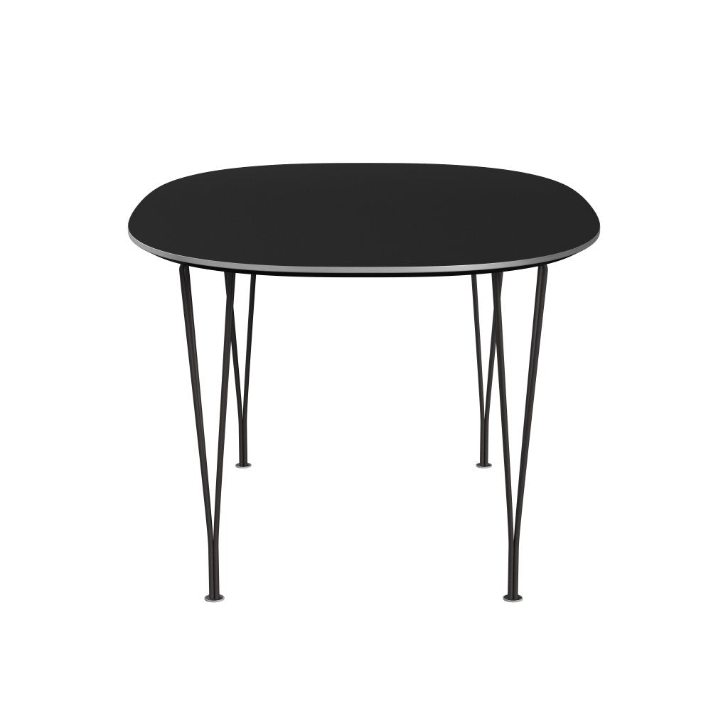 Fritz Hansen Superellipse Dining Table Warm Graphite/Black Fenix Laminate, 150x100 Cm