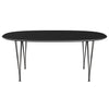 Fritz Hansen Superellipse Dining Table Warm Graphite/Black Fenix Laminate, 180x120 Cm