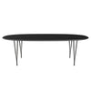 Fritz Hansen Superellipse Dining Table Warm Graphite/Black Fenix Laminate, 240x120 Cm