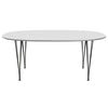 Fritz Hansen Superellipse Dining Table Warm Graphite/White Fenix Laminates, 180x120 Cm