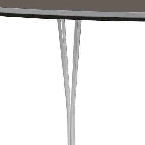 Jídelní stůl Fritz Hansen Superellipse White/Gray Fenix ​​Lamináty, 180x120 cm