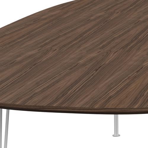 Fritz Hansen Superellipse Jídelní stůl bílá/ořechová dýha s ořechovým stolem, 300x130 cm