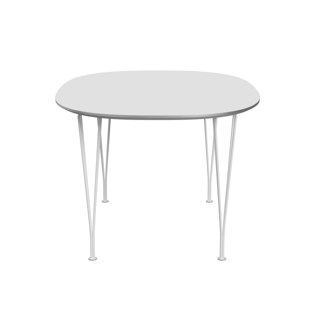 Fritz Hansen Superellipse jídelní stůl bílý/bílý Fenix ​​Lamináty, 150x100 cm