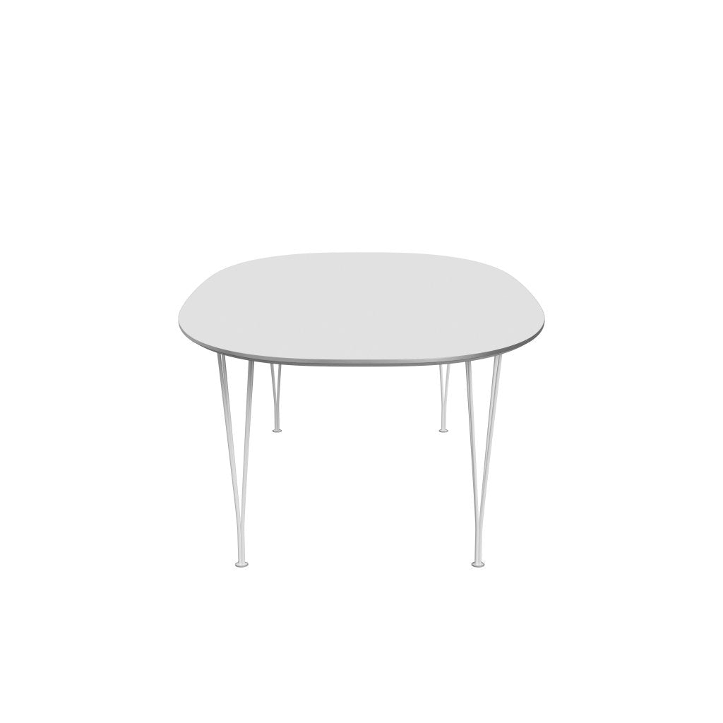 Fritz Hansen Superellipse Jídelní stůl bílý/bílý fenix lamináty, 240x120 cm