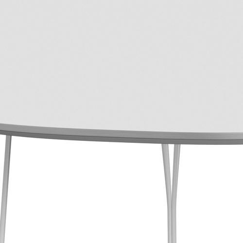Fritz Hansen Superellipse Dining Table White/White Fenix Laminates, 240x120 Cm