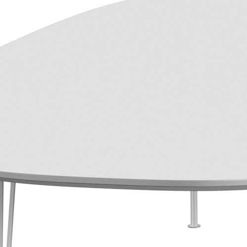 Fritz Hansen Superellipse Jídelní stůl bílý/bílý fenix lamináty, 300x130 cm