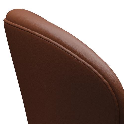 Fritz Hansen Swan Lounge Chair, Brown Bronz/Aura Cognac