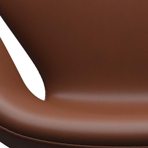 Fritz Hansen Swan Lounge Chair, Brown Bronz/Aura Cognac