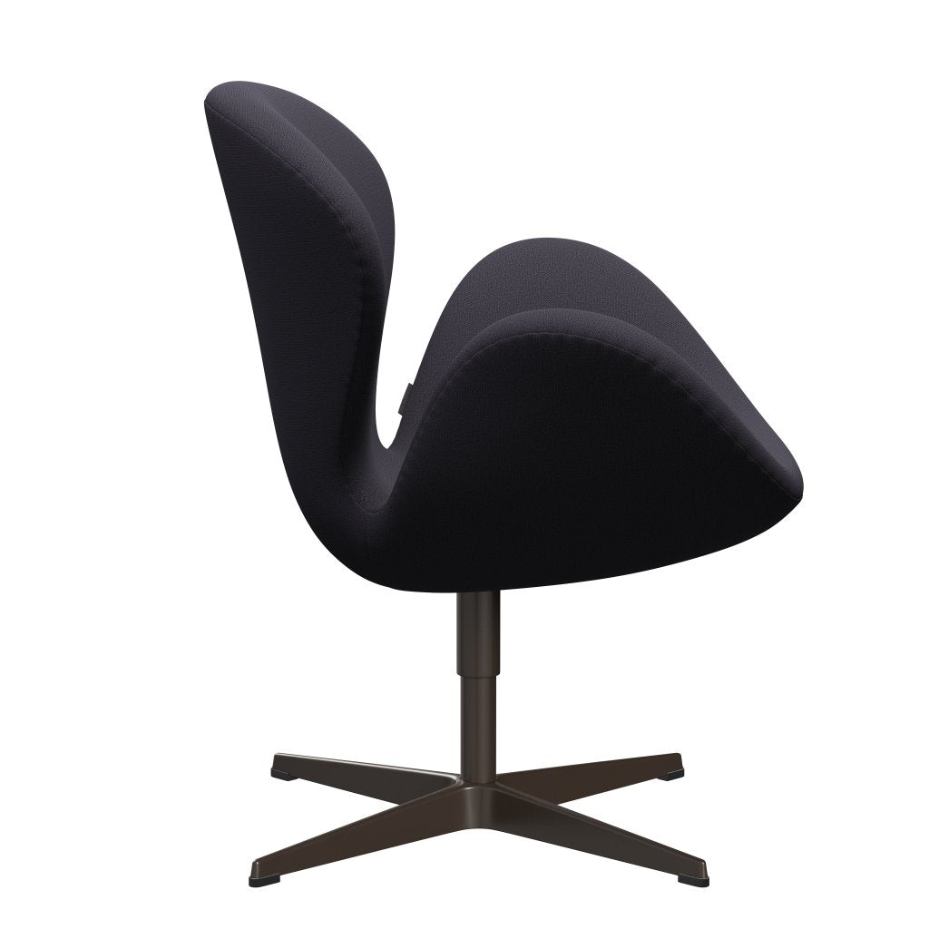 Lounge židle Fritz Hansen Swan, Brown Bronz/Capture Blue Charcoal