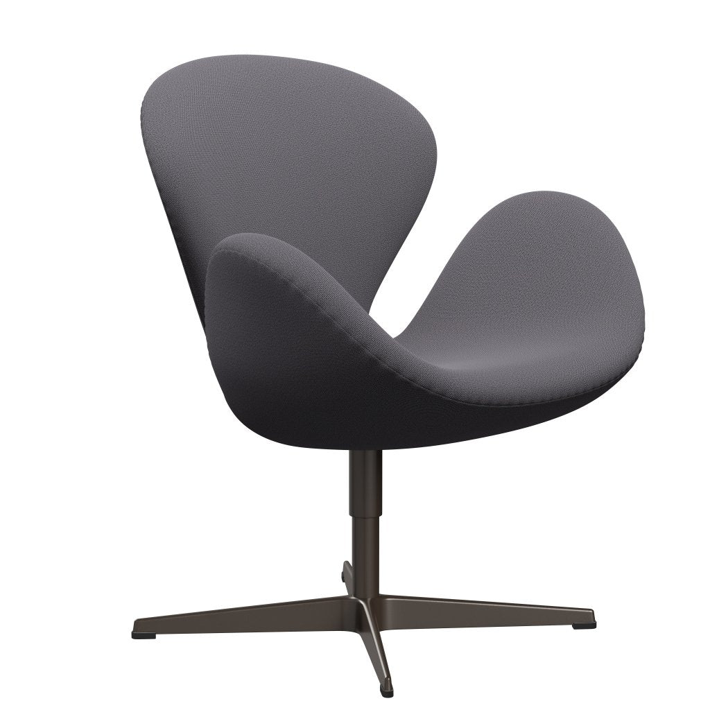 Fritz Hansen Swan Lounge Chair, Brown Bronz/Capture Dark Grey