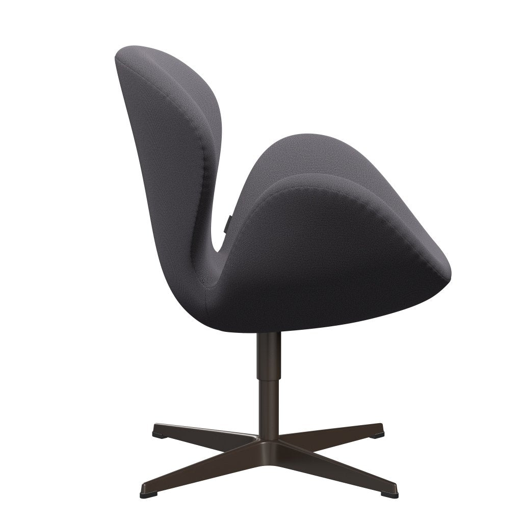 Fritz Hansen Swan Lounge Chair, Brown Bronz/Capture Dark Grey