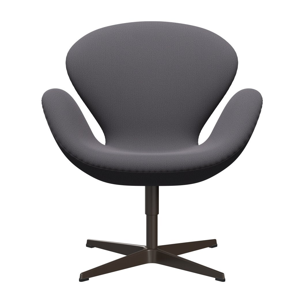 Fritz Hansen Swan Lounge Chair, Brown Bronz/Capture Dark Grey