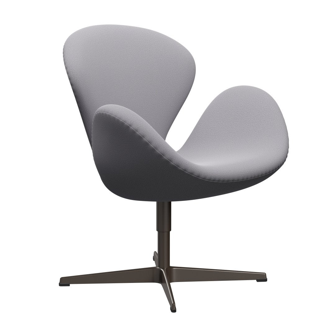 Fritz Hansen Swan Lounge Chair, Brown Bronz/Capture Light Grey