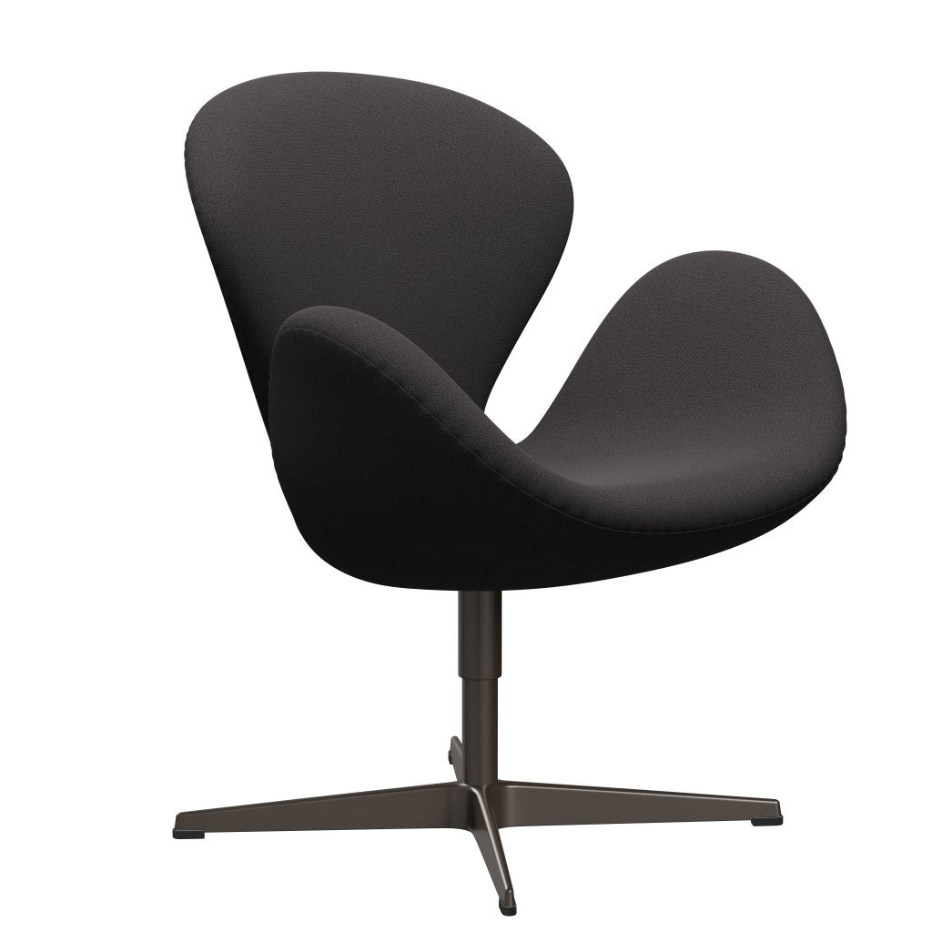 Fritz Hansen Swan Lounge Chair, Brown Bronze/Capture Charcoal