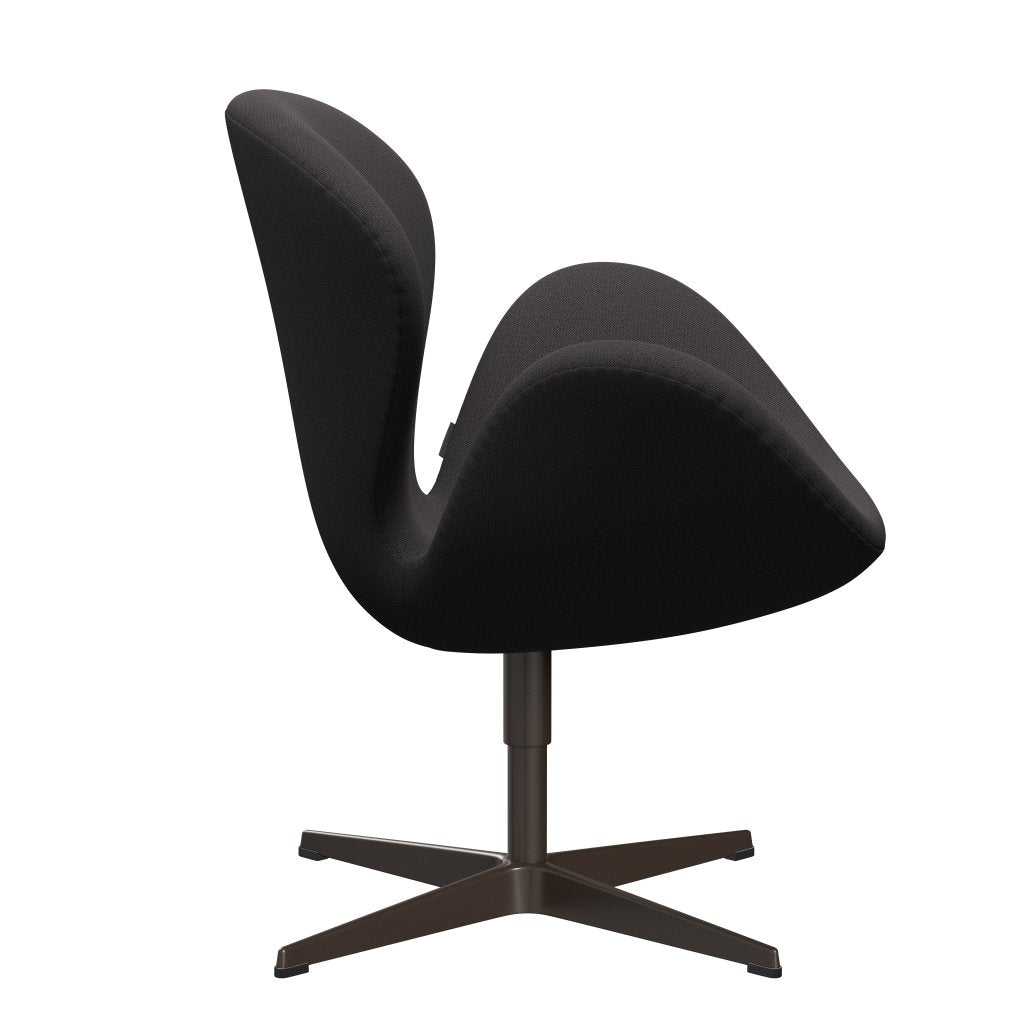 Lounge židle Fritz Hansen Swan, Brown Bronz/Capture Charcoal