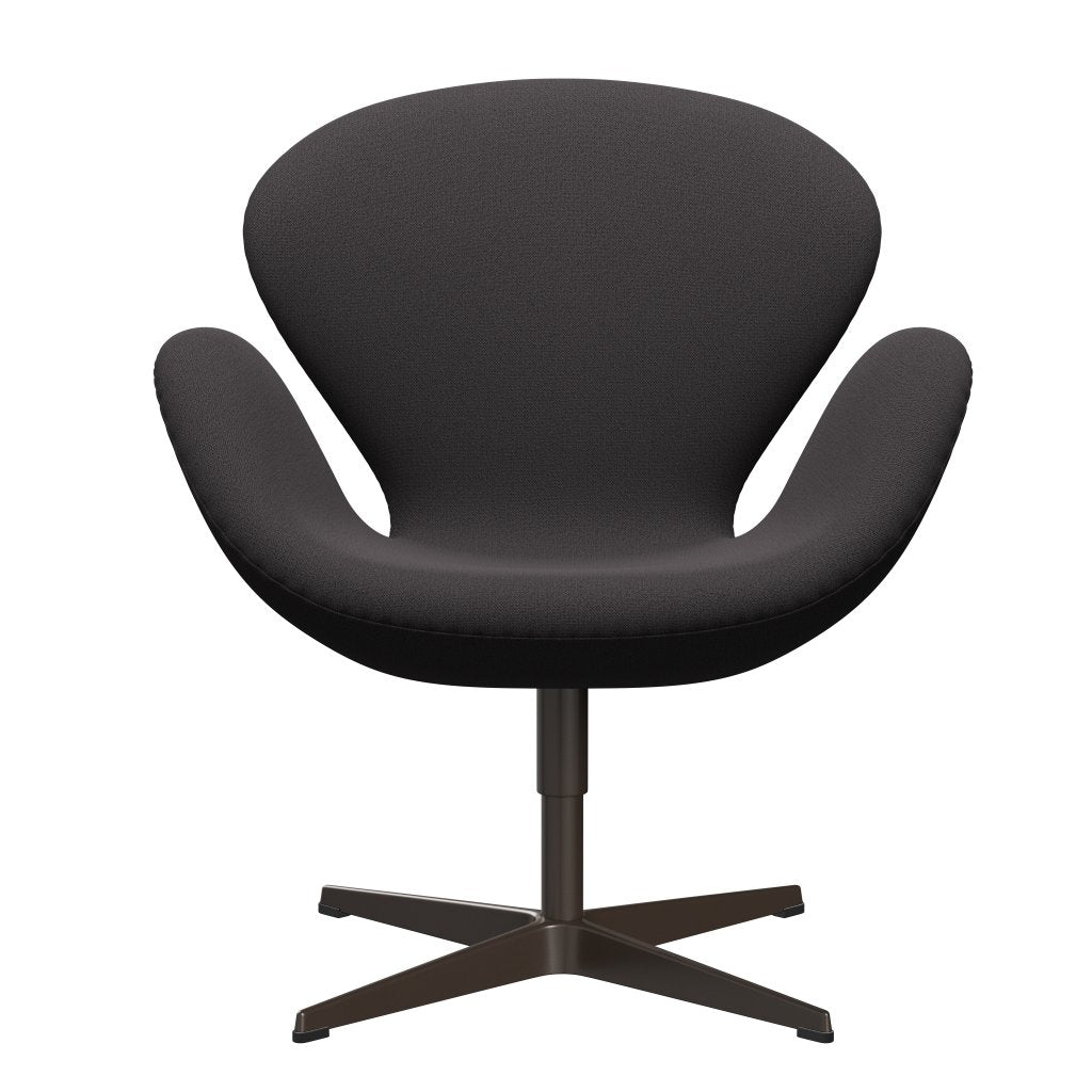 Lounge židle Fritz Hansen Swan, Brown Bronz/Capture Charcoal