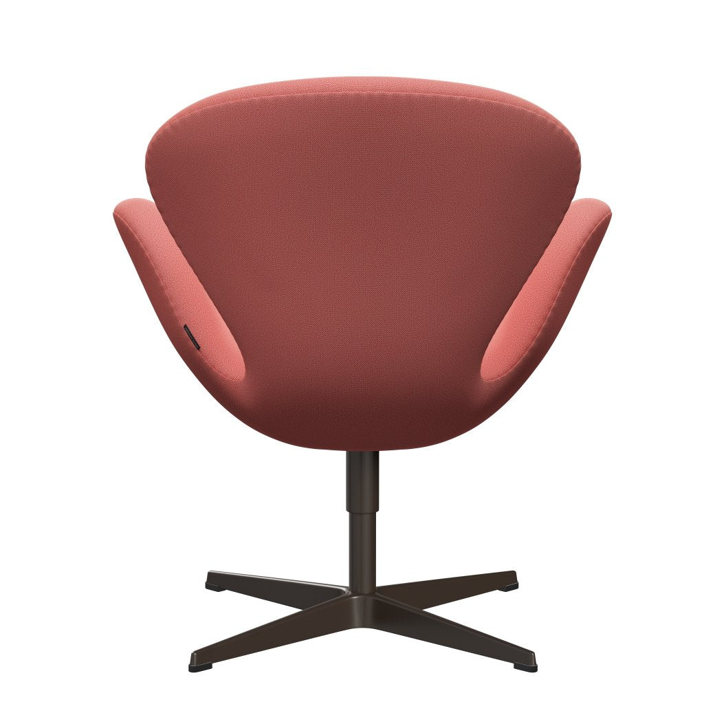 Fritz Hansen Swan Lounge Chair, Brown Bronze/Capture Coral