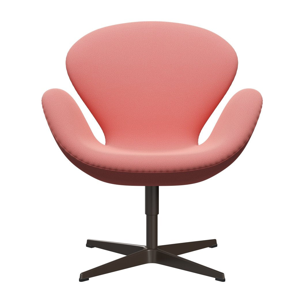 Fritz Hansen Swan Lounge Chair, Brown Bronz/Capture Coral