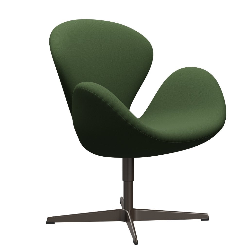 Fritz Hansen Swan Lounge Chair, Brown Bronz/Capture Moss Green