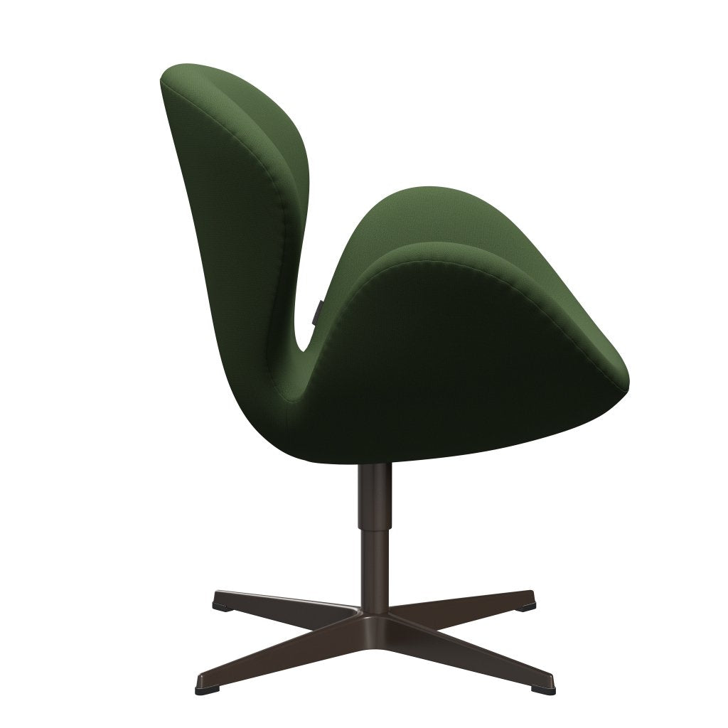 Fritz Hansen Swan Lounge Chair, Brown Bronz/Capture Moss Green