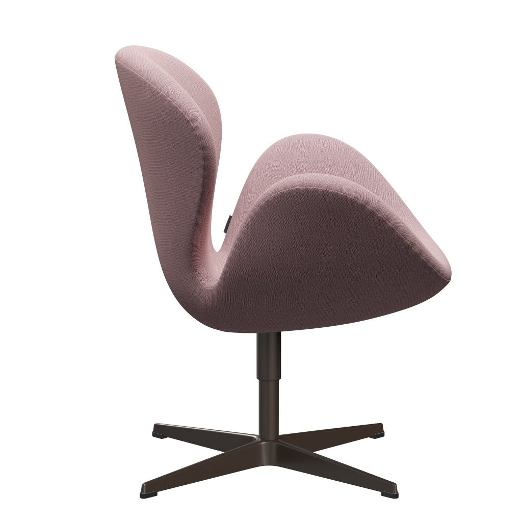 Fritz Hansen Swan Lounge Chair, Brown Bronz/Capture Pink