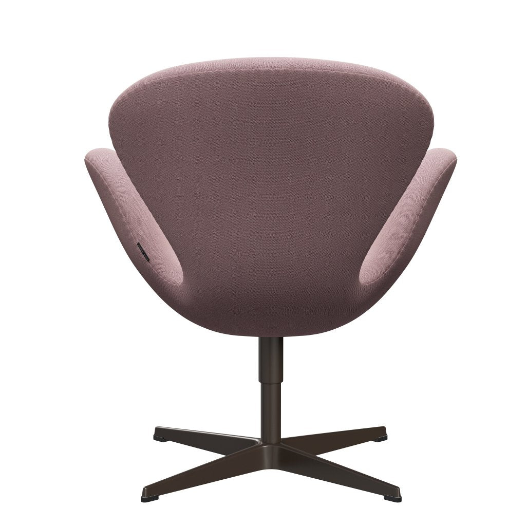 Fritz Hansen Swan Lounge Chair, Brown Bronze/Capture Pink