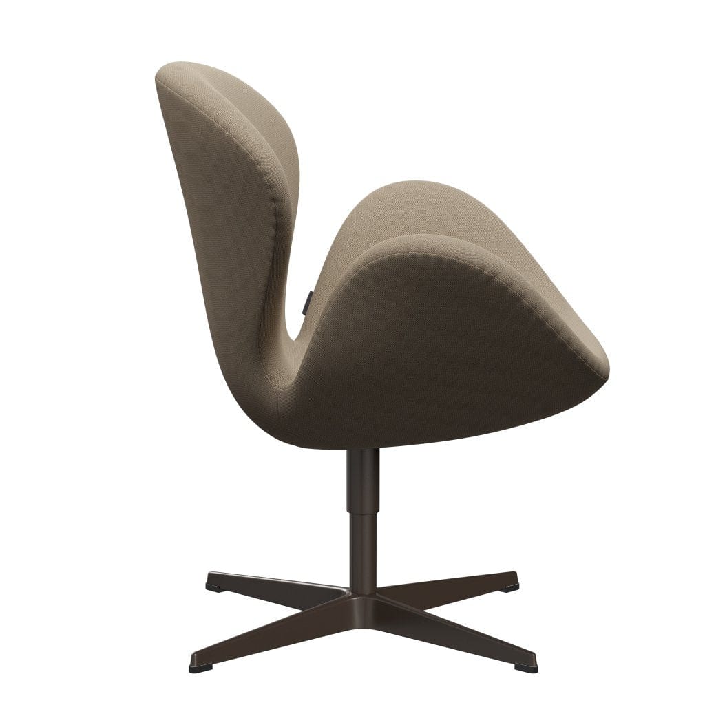 Fritz Hansen Swan Lounge Chair, Brown Bronze/Capture Sand