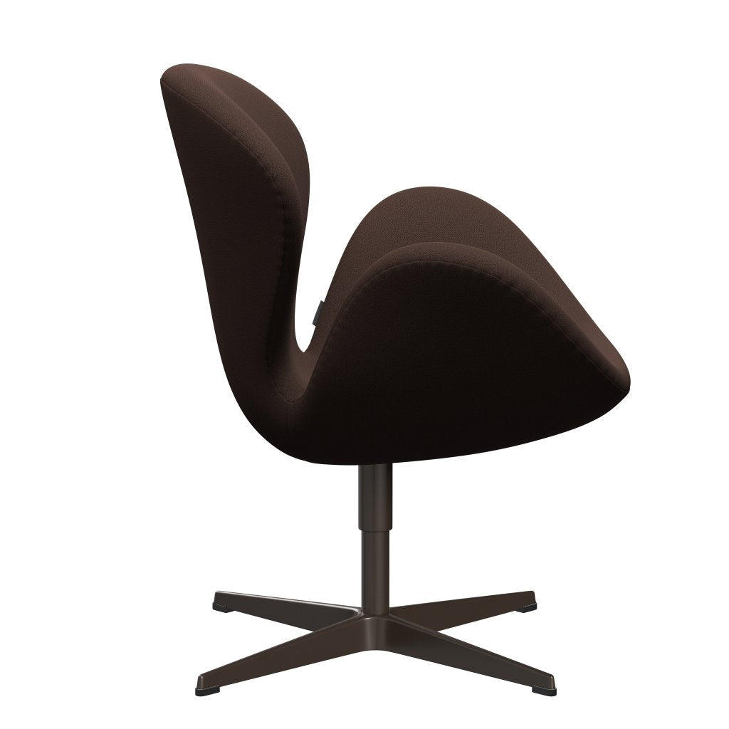 Fritz Hansen Swan Lounge Chair, Brown Bronze/Capture Chocolate Brown