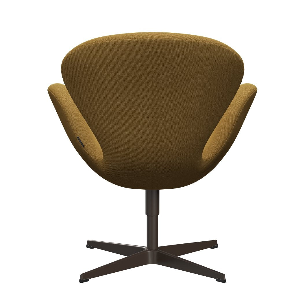 Fritz Hansen Swan Lounge Chair, Brown Bronz/Capture Hořčičné světlo