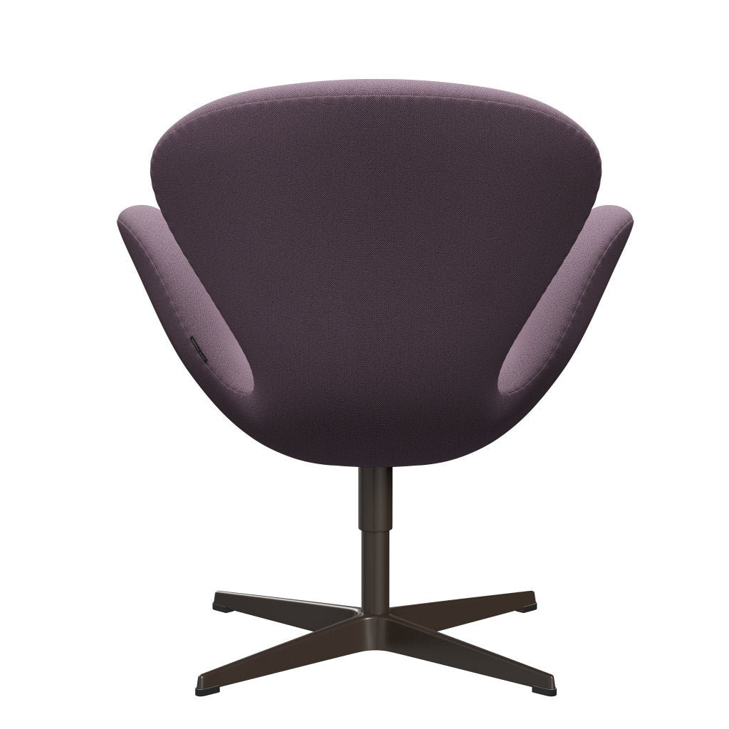 Fritz Hansen Swan Lounge Chair, Brown Bronz/Capture Violet/Brown