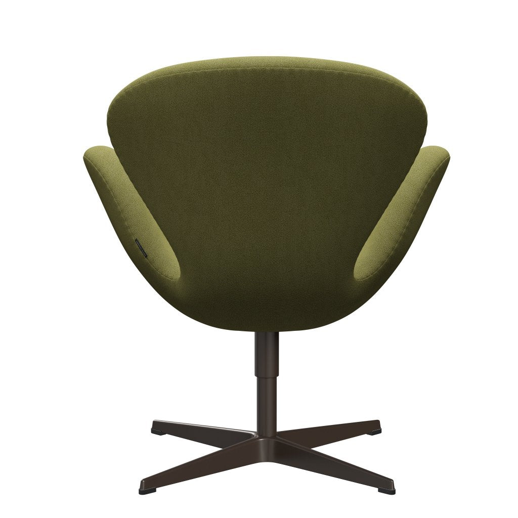 Fritz Hansen Swan Lounge Chair, Brown Bronze/Capture Wamrgrün