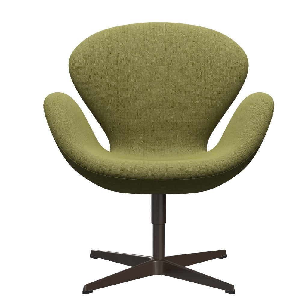 Fritz Hansen Swan Lounge Chair, Brown Bronz/Capture Wamrgrün