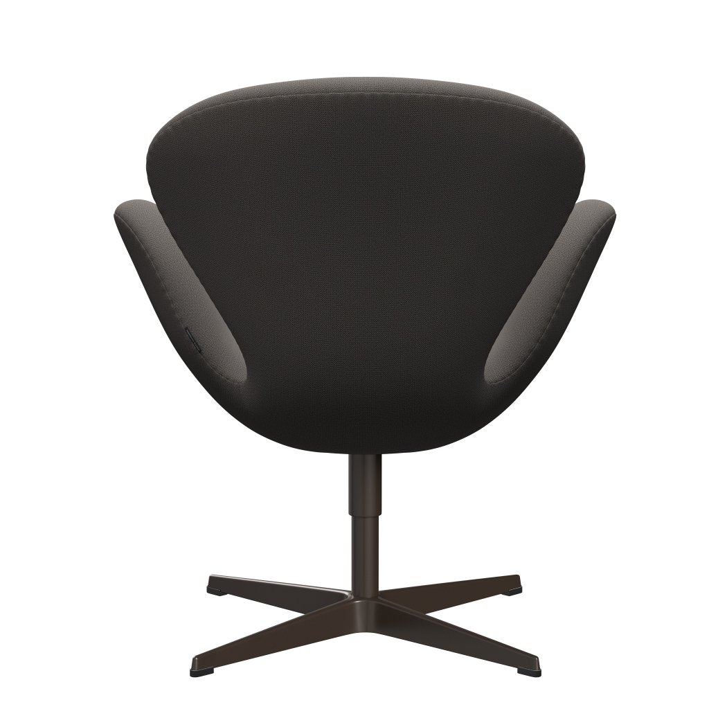 Fritz Hansen Swan Lounge Chair, Brown Bronz/Capture Warm Dark Grey