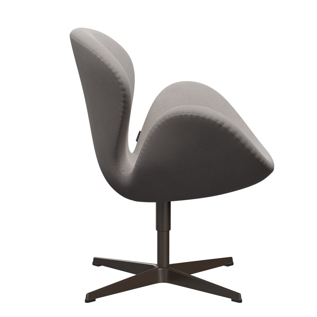 Fritz Hansen Swan Lounge Chair, hnědý bronz/zachytit teplé šedé světlo