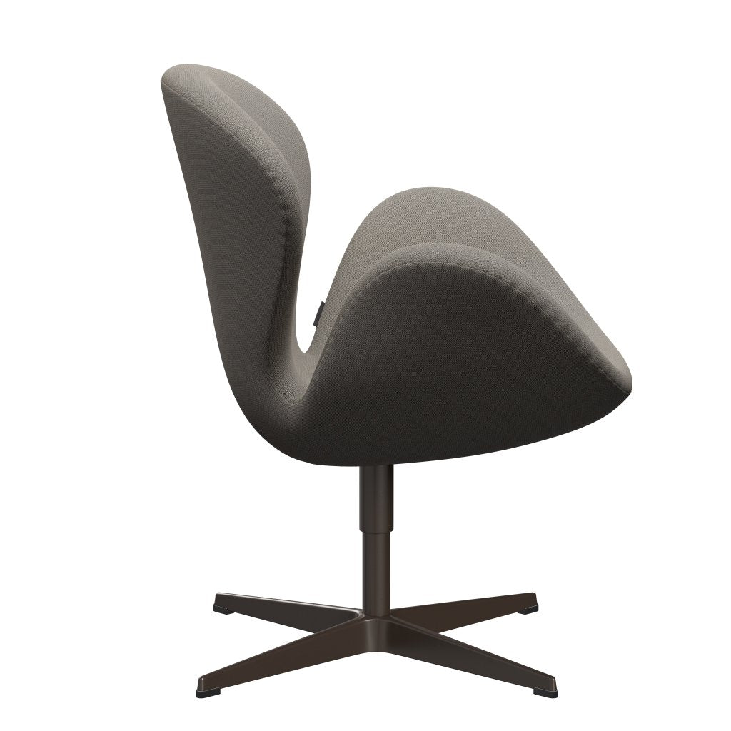 Fritz Hansen Swan Lounge Chair, Brown Bronz/Capture Warm Grey