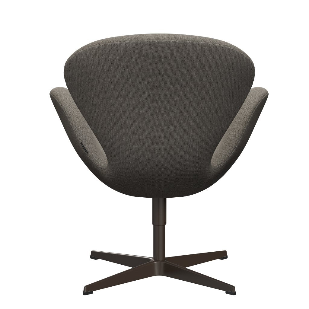 Fritz Hansen Swan Lounge Chair, Brown Bronz/Capture Warm Grey