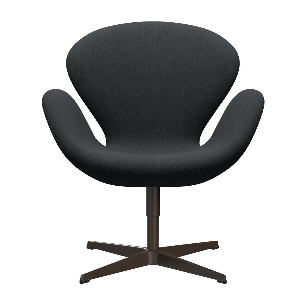 Fritz Hansen Swan Lounge Chair, Brown Bronze/Christianshavn Dark Grey