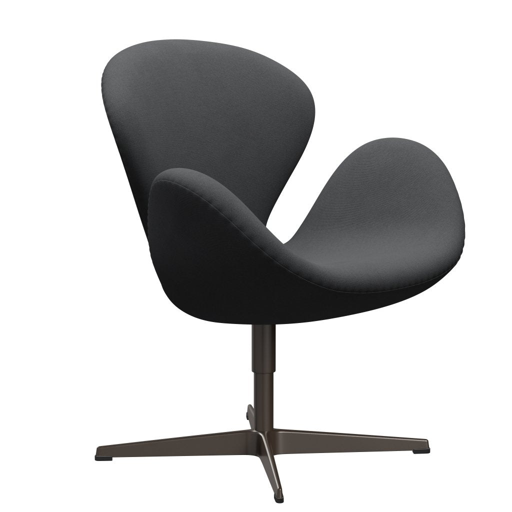 Fritz Hansen Swan Lounge Chair, Brown Bronze/Christianshavn Grey Uni