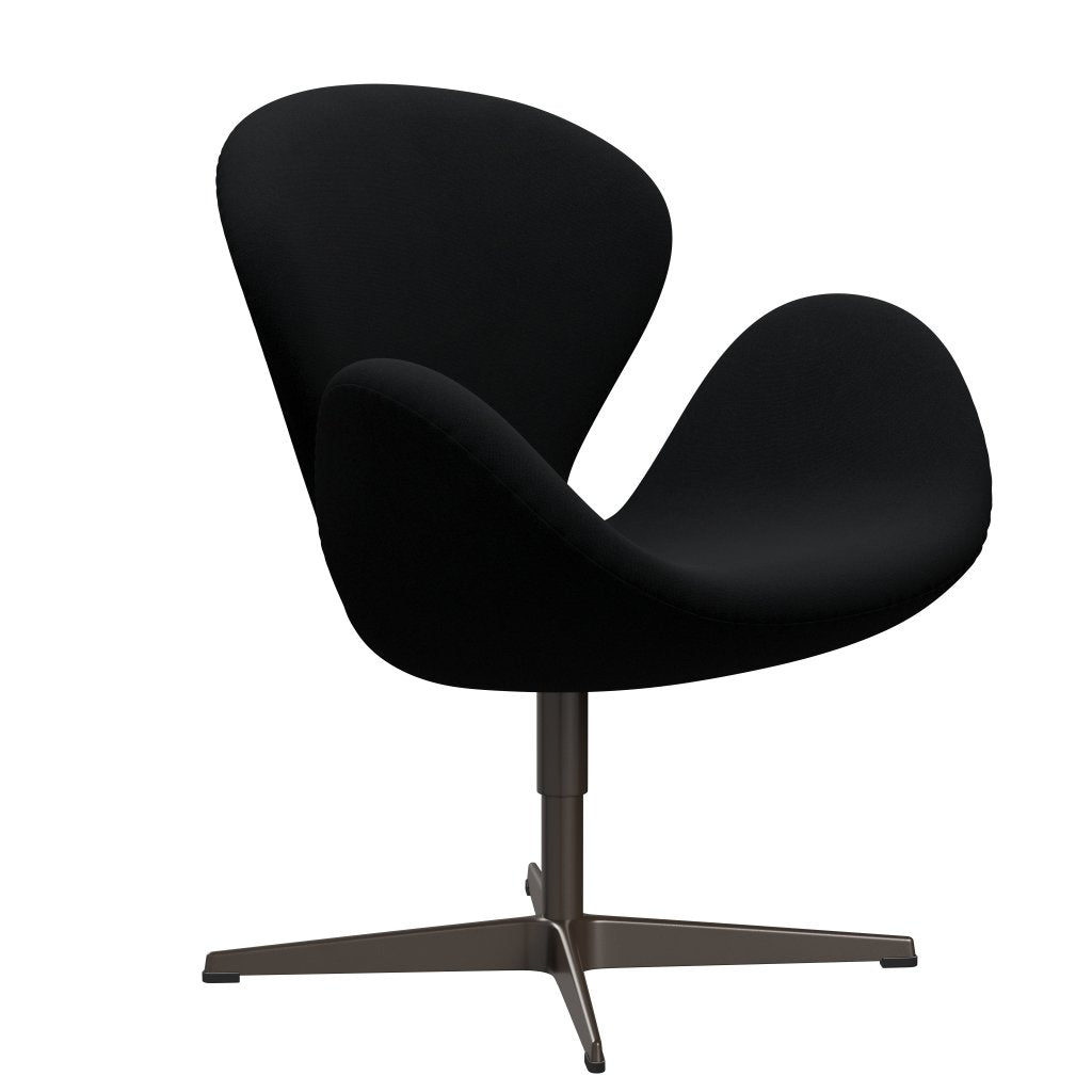 Fritz Hansen Swan Lounge Chair, Brown Bronze/Christianshavn Black Uni