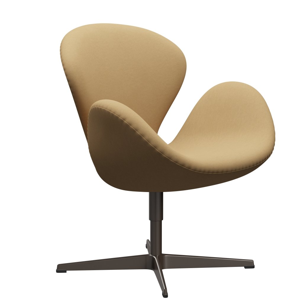 Fritz Hansen Swan Lounge Chair, Brown Bronze/Comfort Beige (00280)