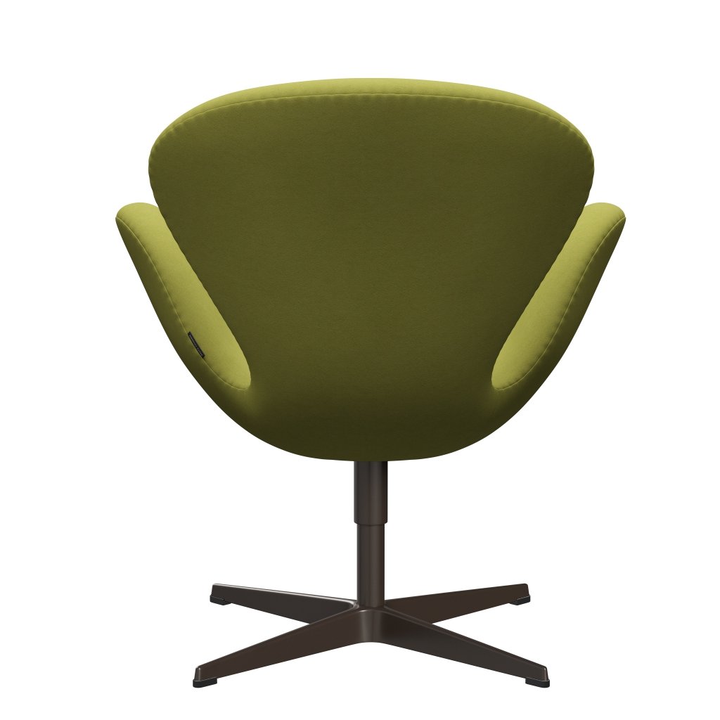 Fritz Hansen Swan Lounge Chair, Brown Bronz/Comfort Beige/Green