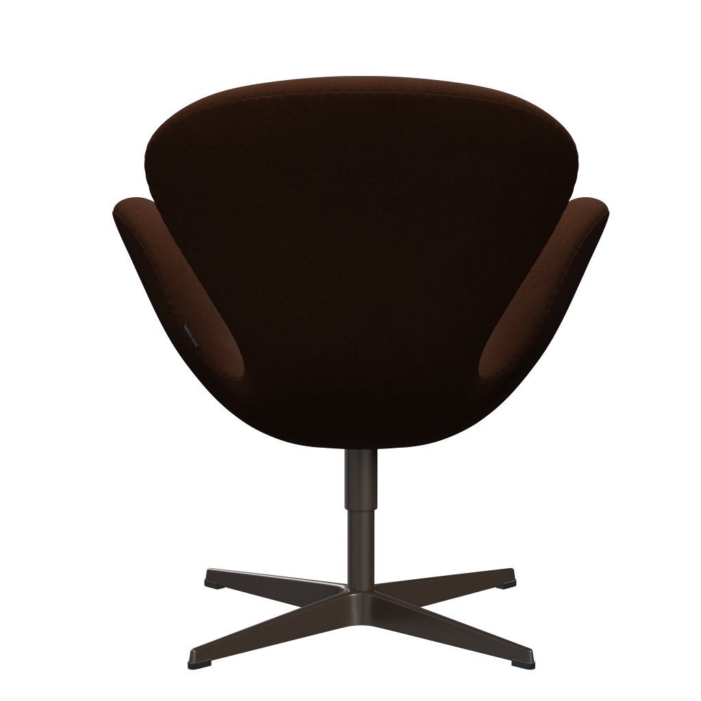 Fritz Hansen Swan Lounge Chair, Brown Bronz/Comfort Dark Brown