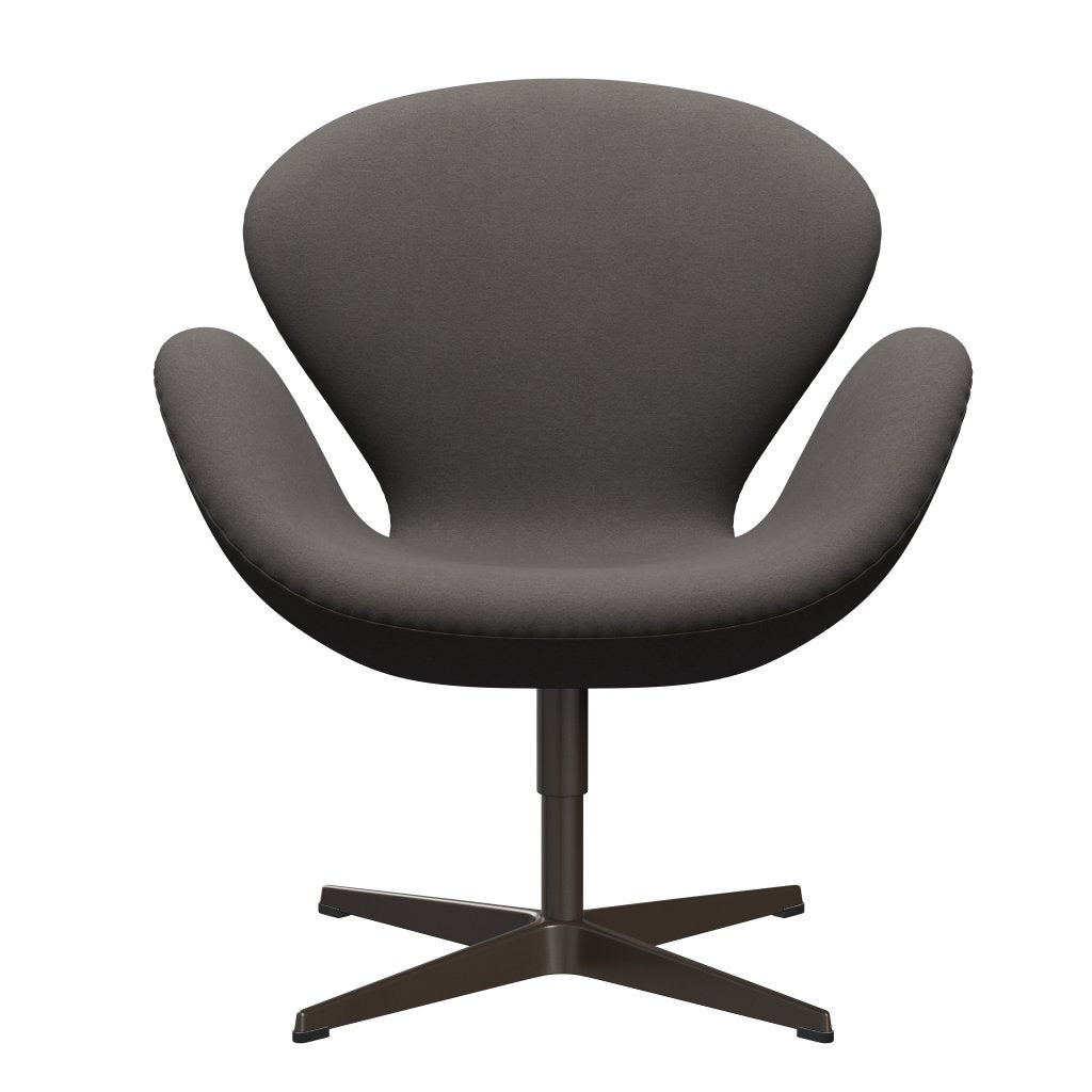 Lounge židle Fritz Hansen Swan, Brown Bronz/Comfort Dark Grey (60008)